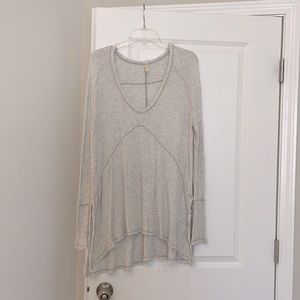 Free People Waffle Knit Tunic